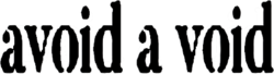 avoid a void  logo