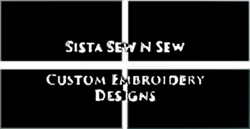 Sista Sew N Sew Custom Embroidery  logo