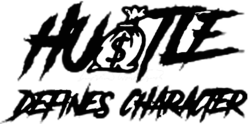 Hustle Defines Character  logo